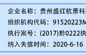 【曝光台】盘州市人民法院失信被执行企业曝光台（2021第一期）